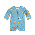 TOSHI SWIM LONG SLEEVE ONESIE PIRATE BEACH BUDDIES