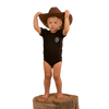 RINGERS WESTERN BABIES SHORT SLEEVE ROMPER - BLACK