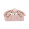 JELLYCAT BASHFUL LUXE BUNNY ROSA BLANKIE