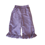 DEAR DARCY GINGHAM PANTS - PINK & BROWN