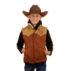 RINGERS WESTERN KYNUNA KIDS PUFFER VEST - TOBACCO / TAN
