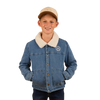 RINGERS WESTERN BOSTON KIDS DENIM JACKET - MID WASH BLUE
