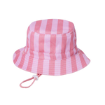 CRYWOLF REVERSIBLE BUCKET HAT - FLAMINGO STRIPE