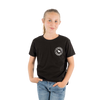 RINGERS WESTERN SIGNATURE BULL KIDS CLASSIC T-SHIRT  - BLACK WITH WHITE PRINT