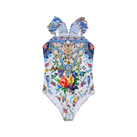 CAMILLA KIDS STRAIGHT NECK ONE PIECE W FRILL 4-10 - TILES DARLS