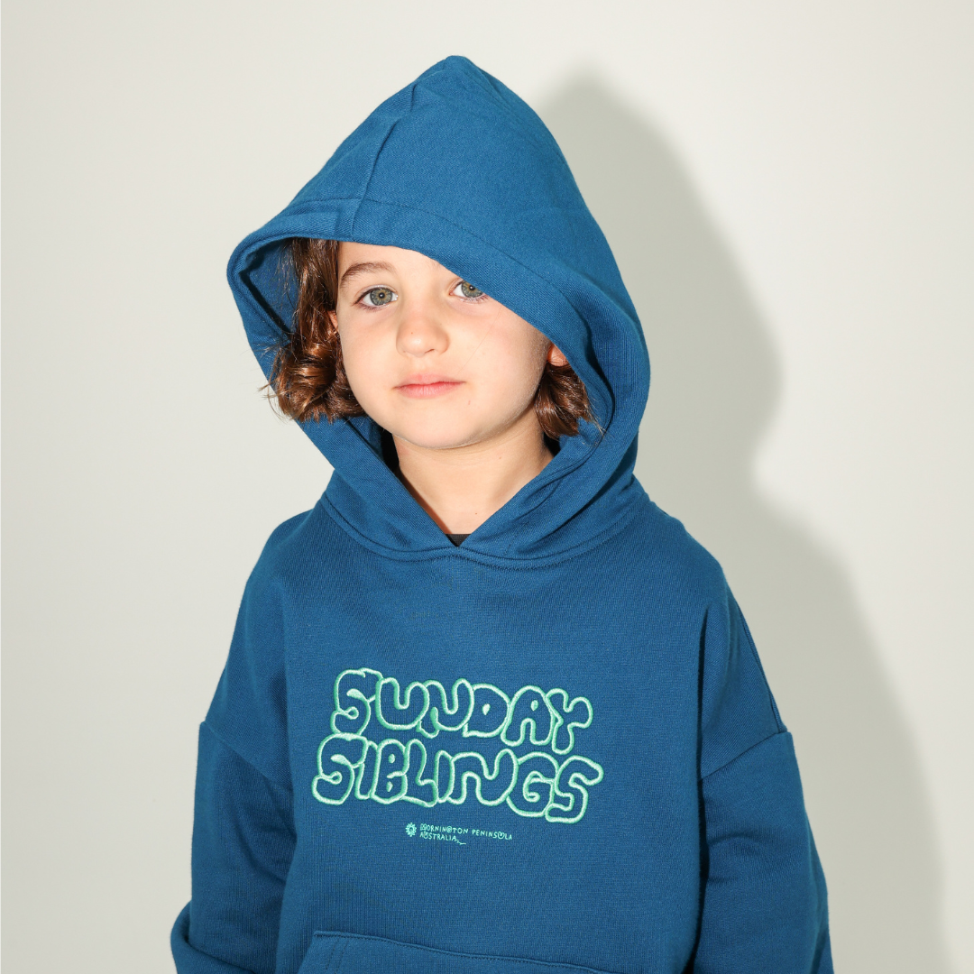 SUNDAY SIBLINGS PARK PARTY HOODIE - NAVY
