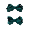 SNUGGLE HUNNY PINE PIGGY TAIL HAIR CLIPS - PAIR