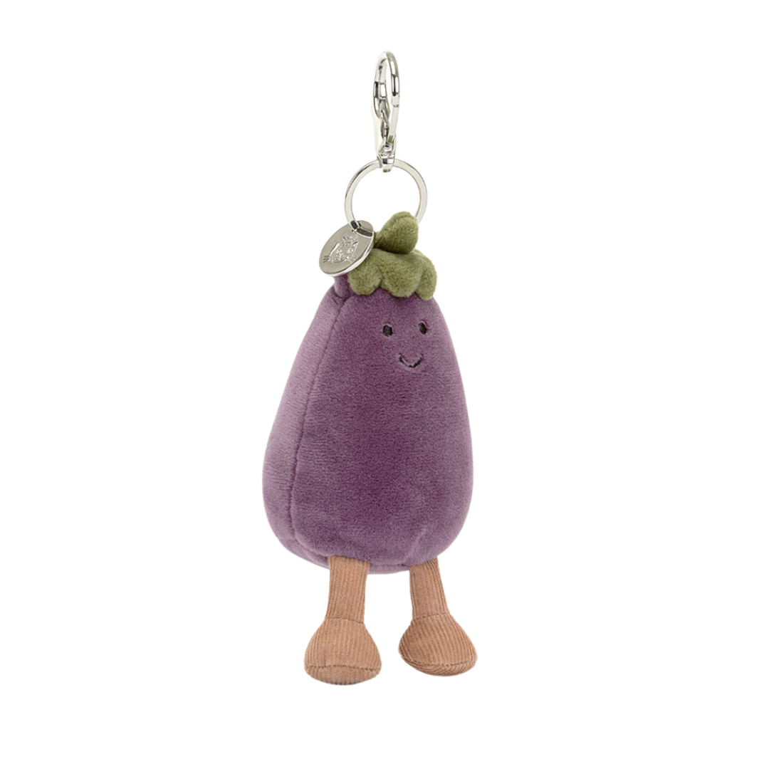 JELLYCAT VIVACIOUS AUBERGINE BAG CHARM