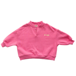 BY GEE COTTON BOXY SWEATSHIRT - PEONY