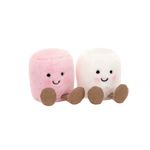 JELLYCAT AMUSEABLES PINK AND WHITE MARSHMALLOWS