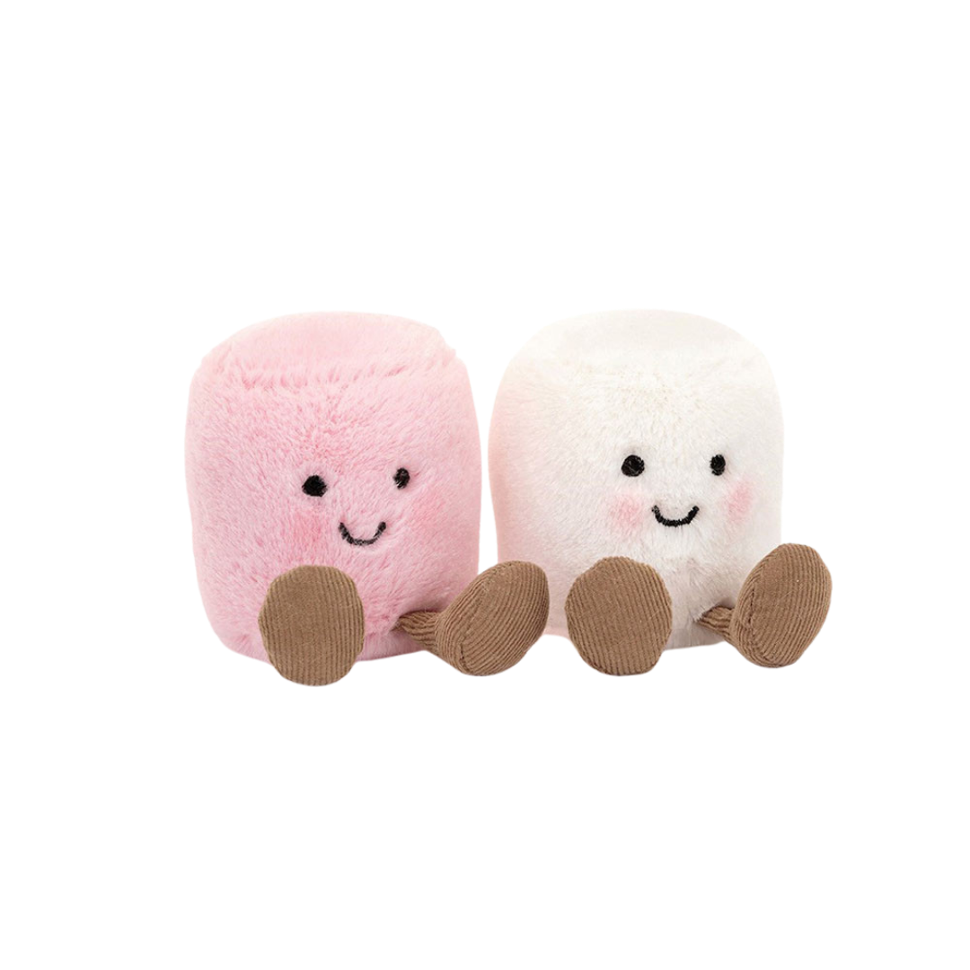 JELLYCAT AMUSEABLE PINK AND WHITE MARSHMALLOWS