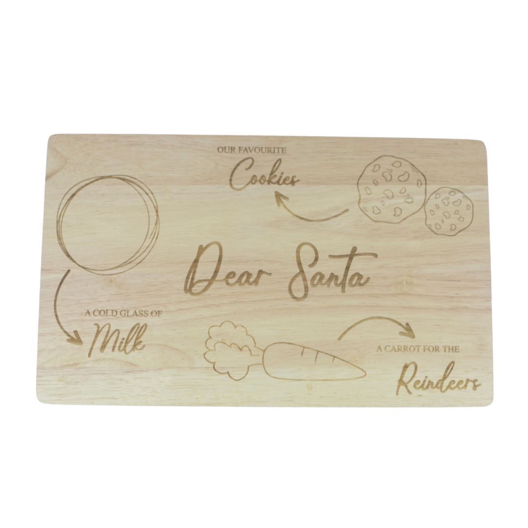 CHRISTMAS SERVING BOARD - DEAR SANTA
