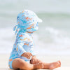 SWIM BABY ONESIE LONG SLEEVE CLASSIC SHARKY