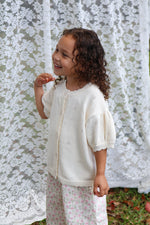 MYLA JANE LOLA POINTELLE CARDIGAN - CREAM (PRE-ORDER)