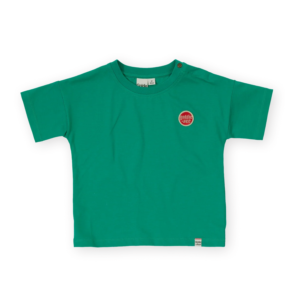 GOLDIE + ACE ESSENTIAL LOGO T-SHIRT - GREEN