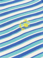 GOLDIE + ACE WAFFLE STRIPE T-SHIRT - BLUE STRIPE