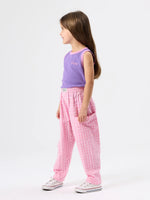 GOLDIE + ACE EMBROIDERED COLOUR POP RIB SINGLET - PURPLE