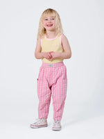 GOLDIE + ACE LIGHTWEIGHT GINGHAM KIT POCKET PANT