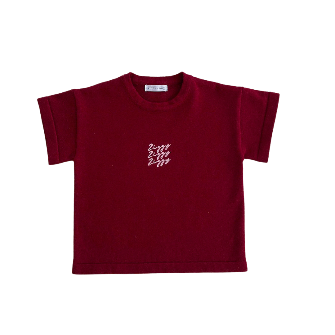 ZIGGY LOU SIGNATURE TEE - PLUM