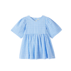 CUBBY POPPY DRESS - BLUISH CHECK