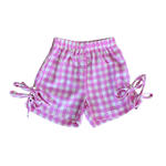 DEAR DARCY GINGHAM SHORTS - PINK & YELLOW