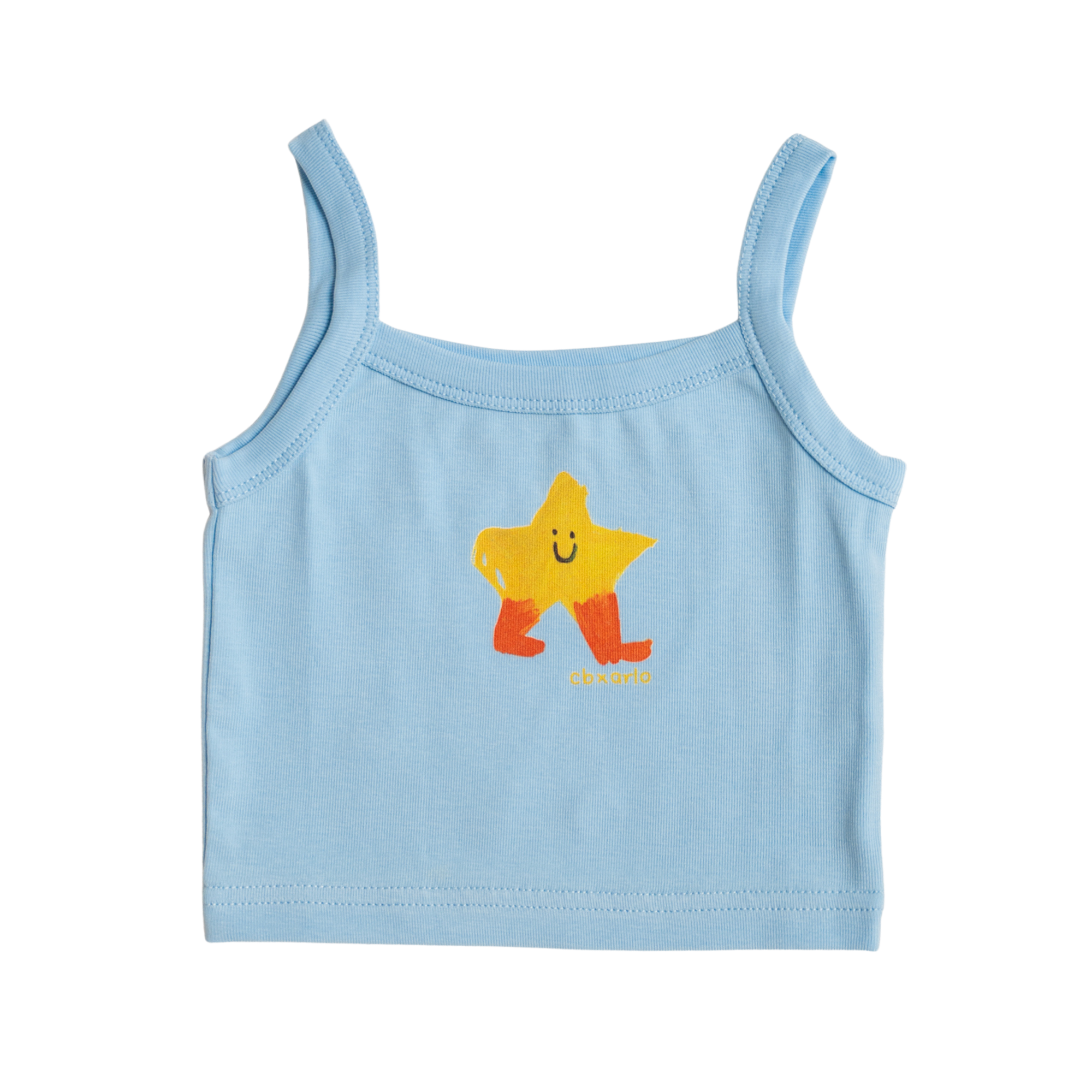 CINNAMON BABY X ARLO STAR SINGLET - BLUE