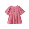 CUBBY POPPY DRESS - RUBY CHECK