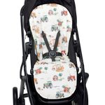 SNUGGLE HUNNY DIGGERS & TRACTORS UNIVERSAL ORGANIC PRAM LINER