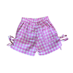 DEAR DARCY GINGHAM SHORTS - PINK & YELLOW
