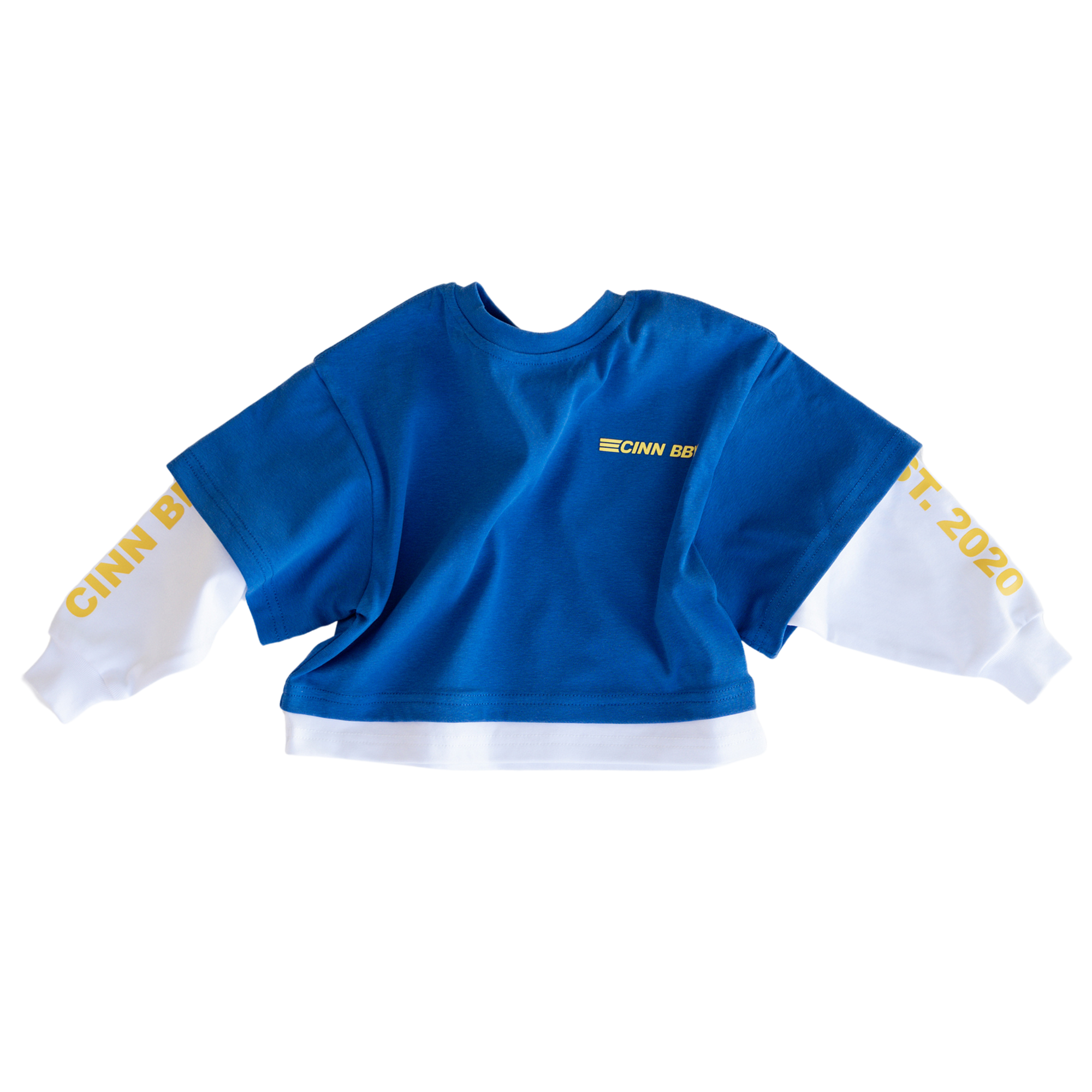 CINNAMON BABY LAYERED CB TEE - BLUE