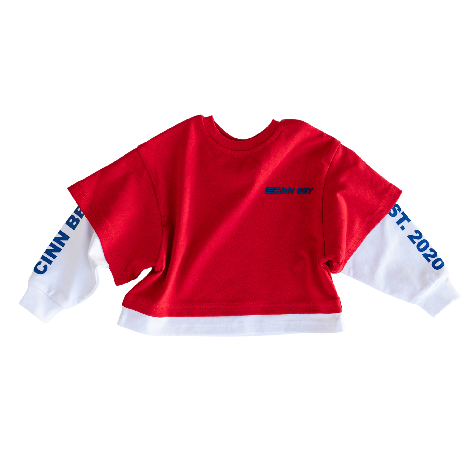 CINNAMON BABY LAYERED CB TEE - RED