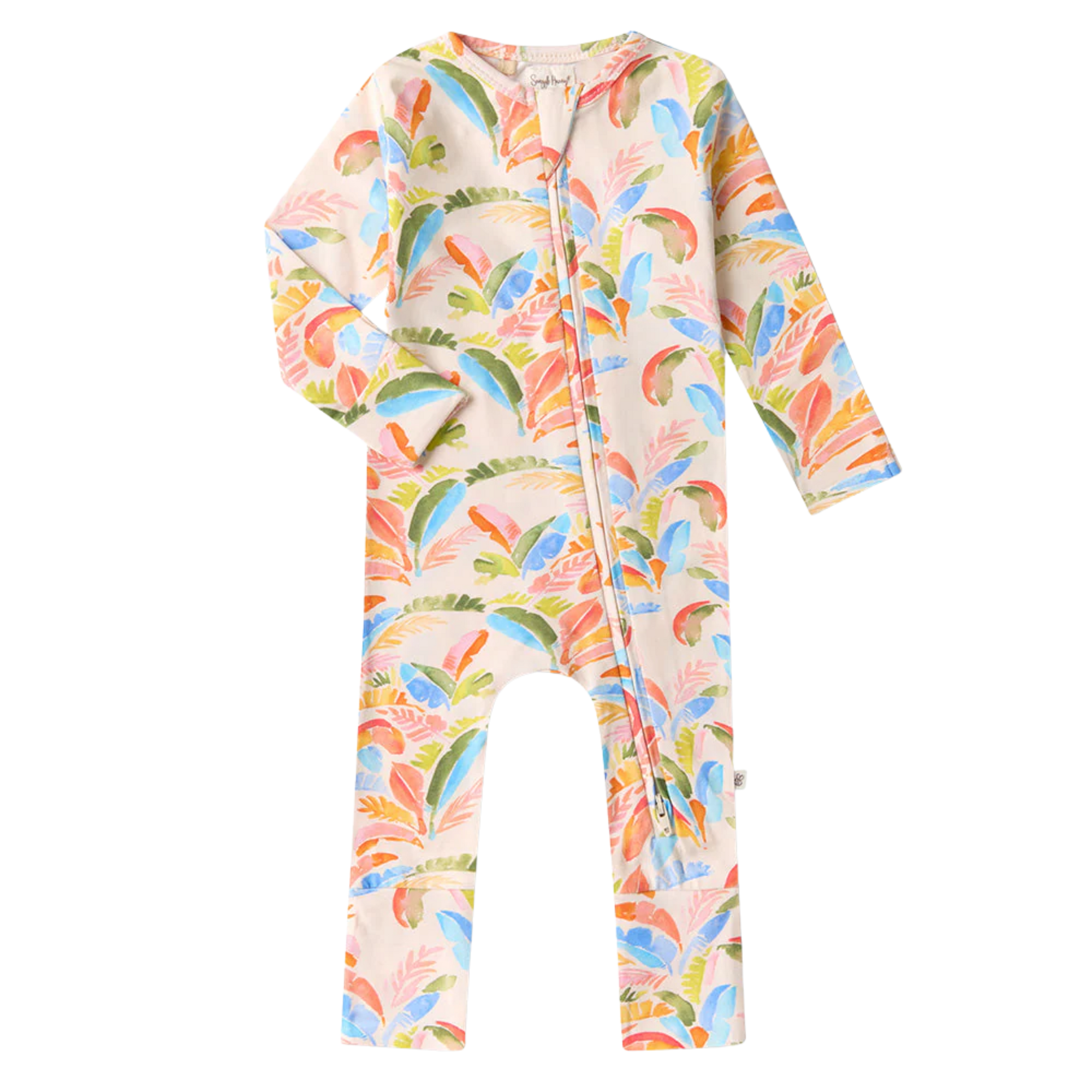 SNUGGLE HUNNY SUMMER PALM CONVERTIBLE ROMPER