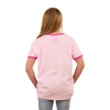 HOWDY COWGIRL KIDS RINGER T-SHIRT - BALLET PINK