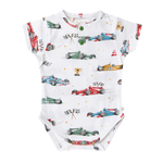 SNUGGLE HUNNY LITTLE RACERS SHORT SLEEVE BODYSUIT