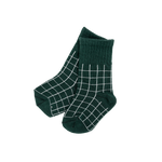 CINNAMON BABY COURTSIDE SOCKS - OLIVE