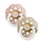 BIBS BOHEME 2 PACK NIGHT GLOW - BLUSH/VANILLA