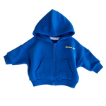 CINNAMON BABY PRIMARY ZIP HOODIE - BLUE