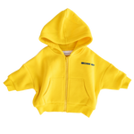 CINNAMON BABY PRIMARY ZIP HOODIE - YELLOW