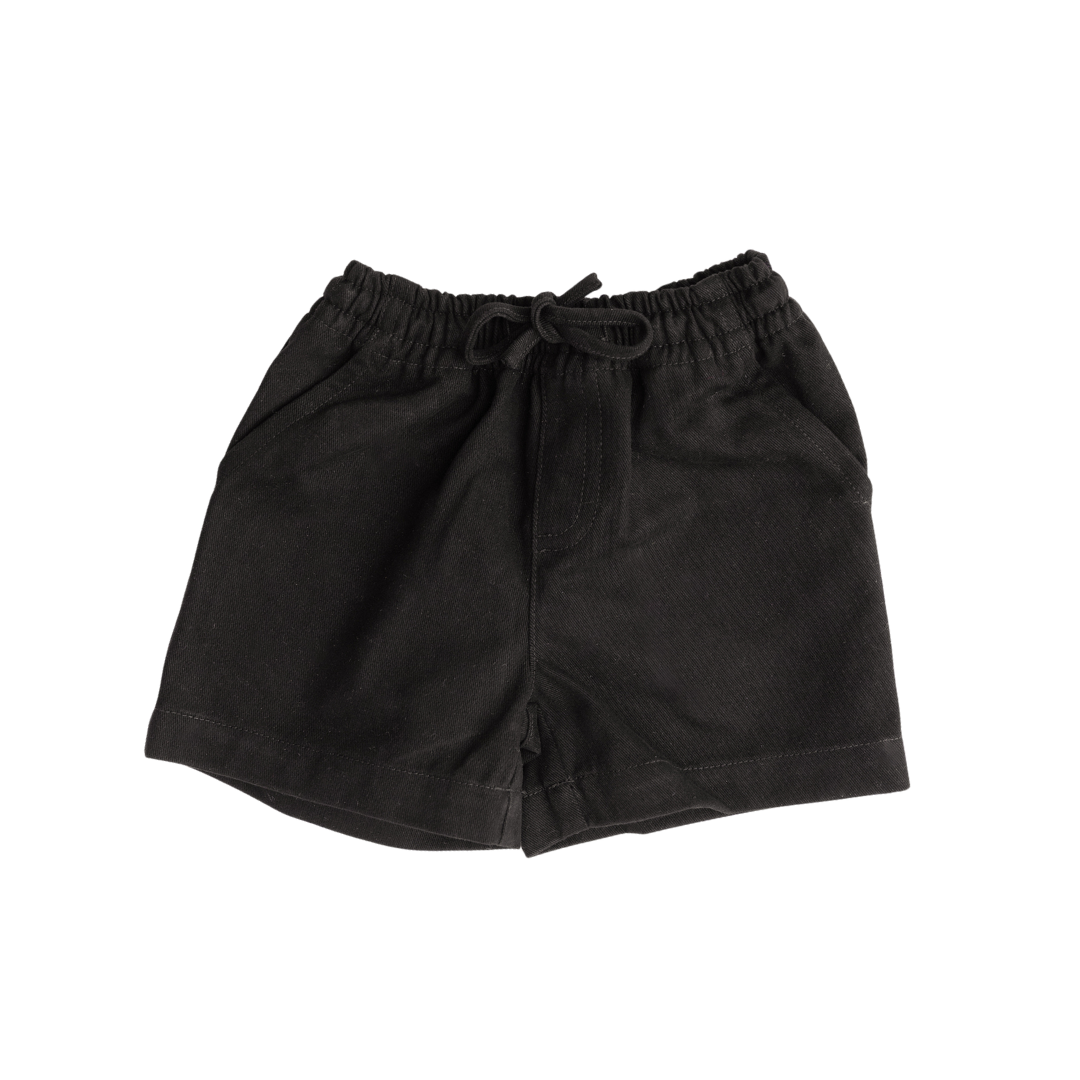 CINNAMON BABY BLACK CHINO SHORTS