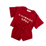 CINNAMON BABY SET - RED