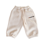 CINNAMON BABY PRIMARY TRACK PANTS - STONE