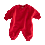 CINNAMON BABY PRIMARY LOUNGE SUIT - RED