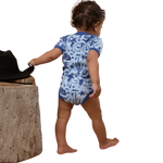 BOOT SCOOTIN BABIES SHORT SLEEVE ROMPER - DUSK