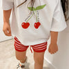 POSS & SOSS CHERRY OVERSIZED TEE