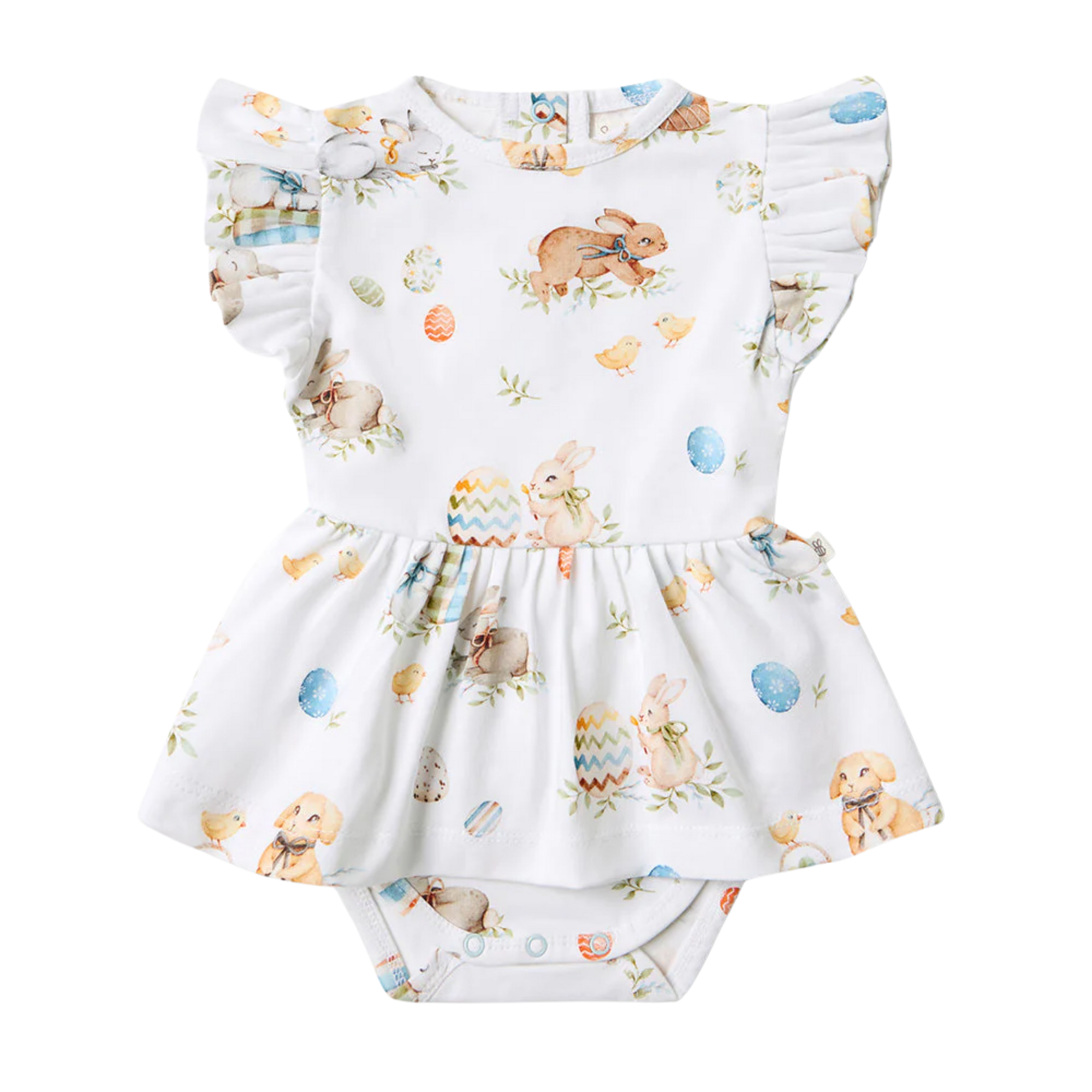 SNUGGLE HUNNY FLOPSY BUNNIES SHORT SLEEVE DRESS