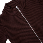 BAD BEBE TWO MOODS 2-WAY KNIT TOP - CHOCOLATE