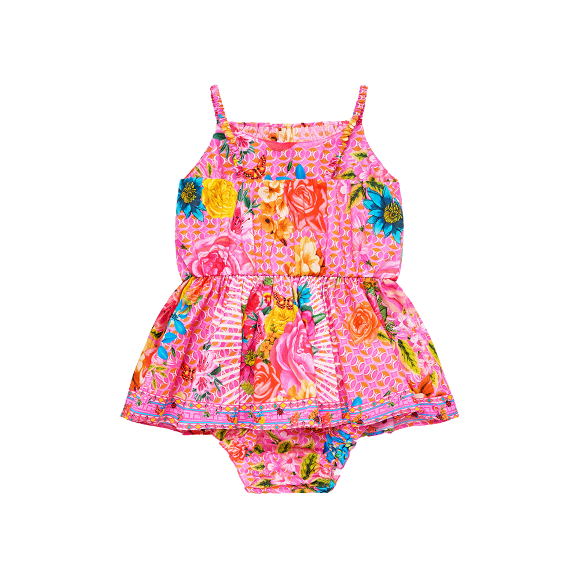 CAMILLA BABIES JUMP DRESS WITH FRILL NECK - ILLUSTRATION NATION ILLUNA Active Baby co. CAMILLA BABIES JUMP DRESS WITH FRILL NECK - ILLUSTRATION NATION ILLUNA Active Baby co.