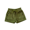 ZIGGY LOU CORD SHORTS - EVERGREEN