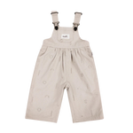 SOLL WOVEN COTTON OVERALLS - BEIGE