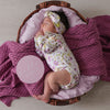 SNUGGLE HUNNY ISLA LONG SLEEVE ORGANIC BODYSUIT WITH FRILL